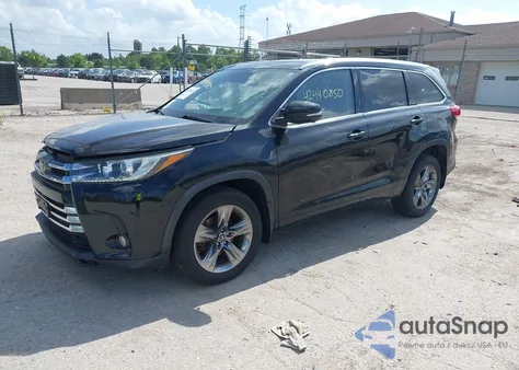 2017 Toyota Highlander Limited Platinum z USA, uszkodzony, nr VIN 5TDDZRFH8HS374180